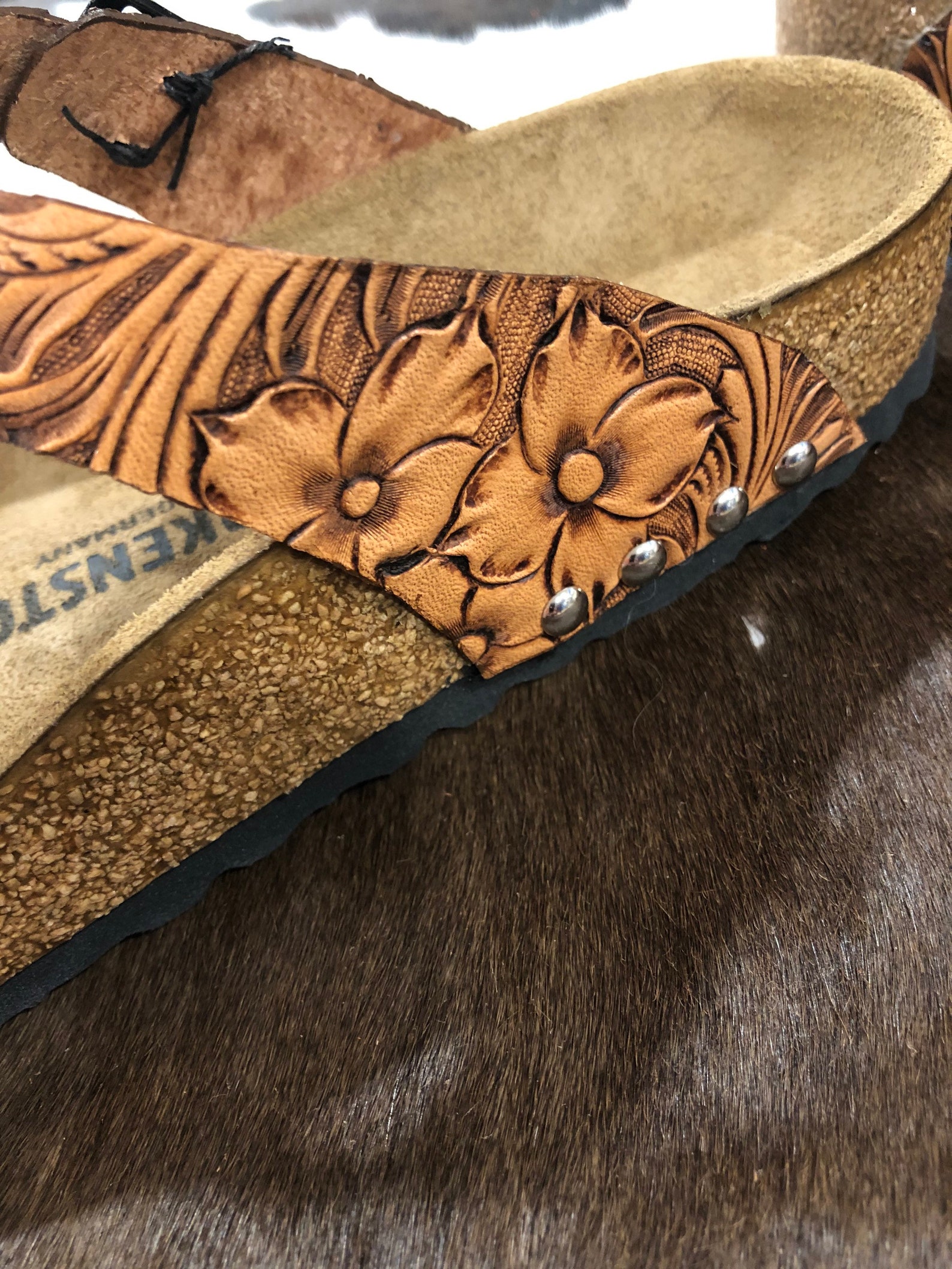 hand tooled birkenstocks