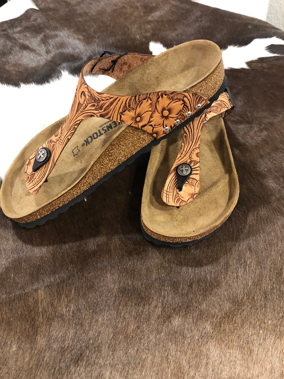 hand tooled birkenstocks