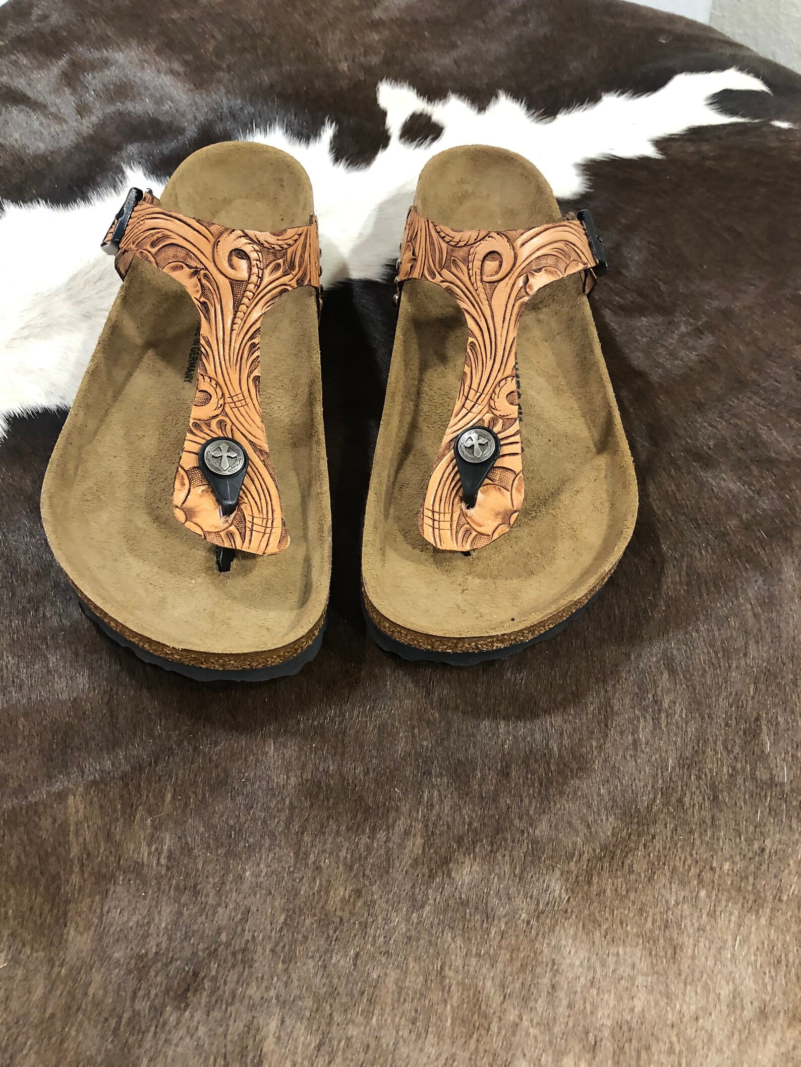 hand tooled birkenstocks