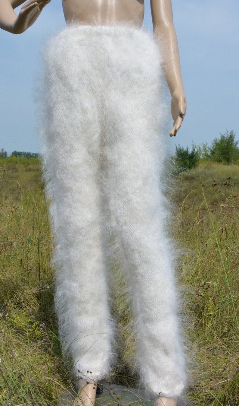 Pants fuzzy Cashmere Angora fluff Goat FETISH Sexy Mohair Etsy