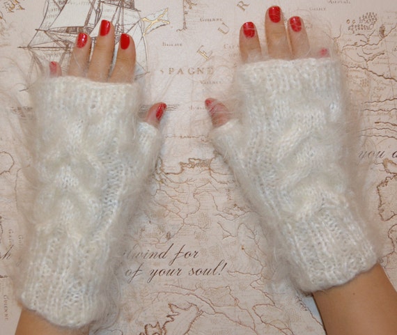 Russian Cashmere Mohair Angora Gloves Mittens 100% Goat Fur Organic Fetish Russian Cashmere Mohair Angora Gloves Mittens 100% Goat Fur Organic Fetish