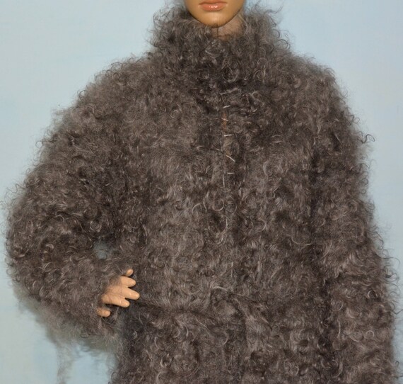 fluffy mohair coat