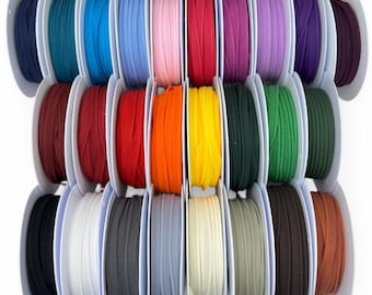 Cordino leggero con nastro di rinforzo flangiato - cordino da 2 mm in policotone disponibile in molti colori