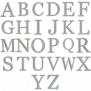 Pegatinas autoadhesivas con letras de diamantes - Letras de diamantes despegables - Letras brillantes de 5 cm - Adornos para bodas - Pegatinas con letras grandes