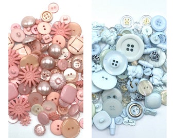 6 Smiley Flower Face 15mm or 18mm Buttons in 12 Colour Choices