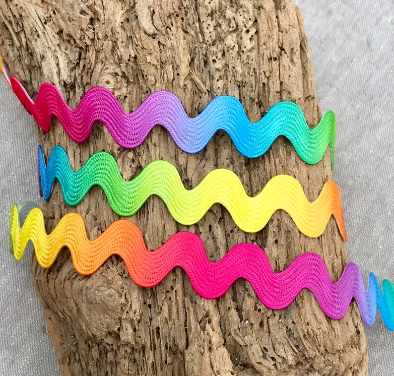 Rainbow Ric Rac 10mm MultiColoured Ric Rac Jumbo Ric Rac Etsy