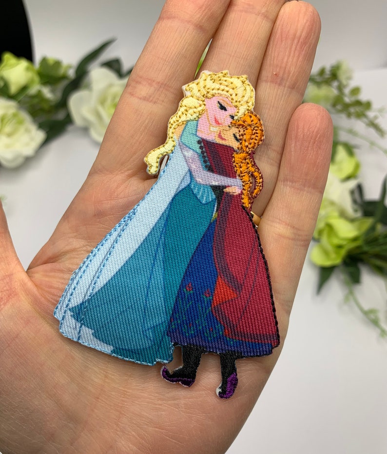 Frozen 2 Patch Elsa and Anna Embroidered Motif Iron on or ...