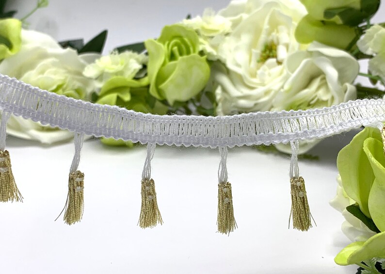 Sadie Fringe Gold Metallic