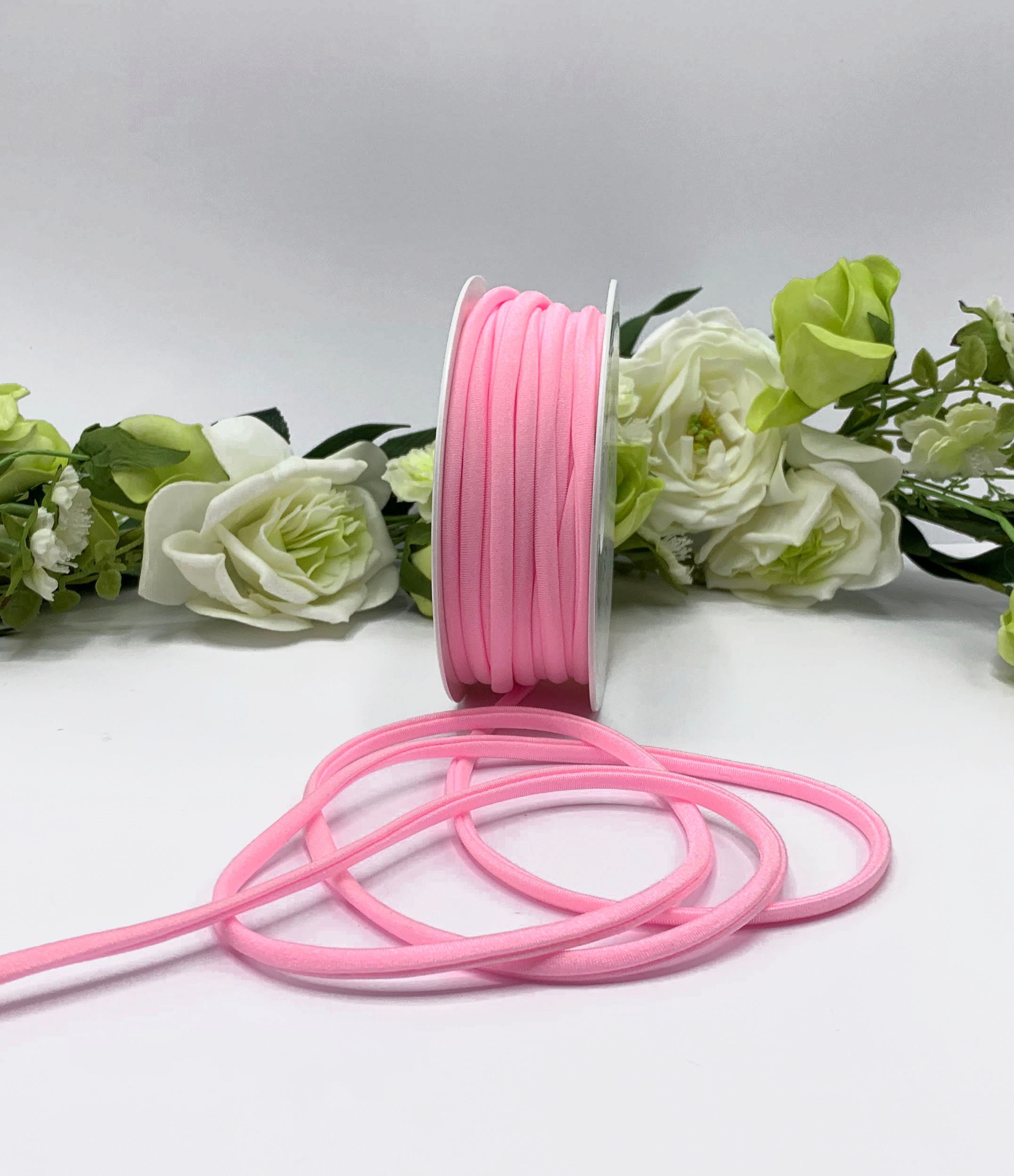 4 Meters Elastic Nylon Lycra Cord, Soft and Thick Cord, Nylon Lycra String,  Suitable for Making Bracelets, Elastic Cord 5mm 