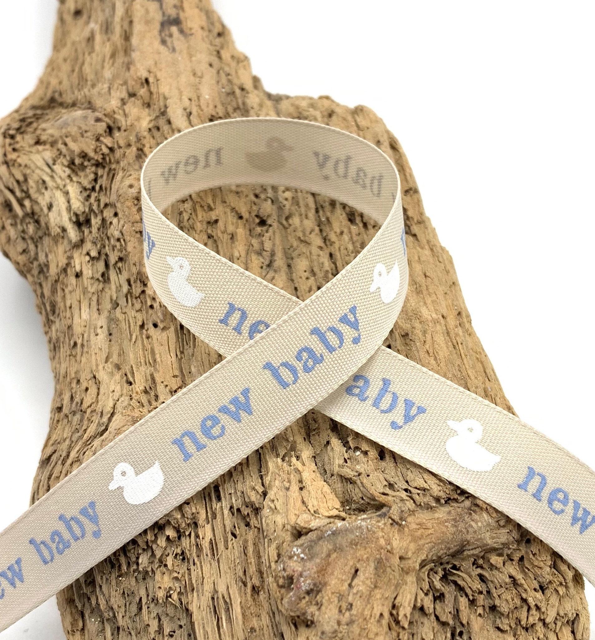 New Baby Ribbons 5/8 1m 3m Blue Baby Boy Pink Baby Etsy UK