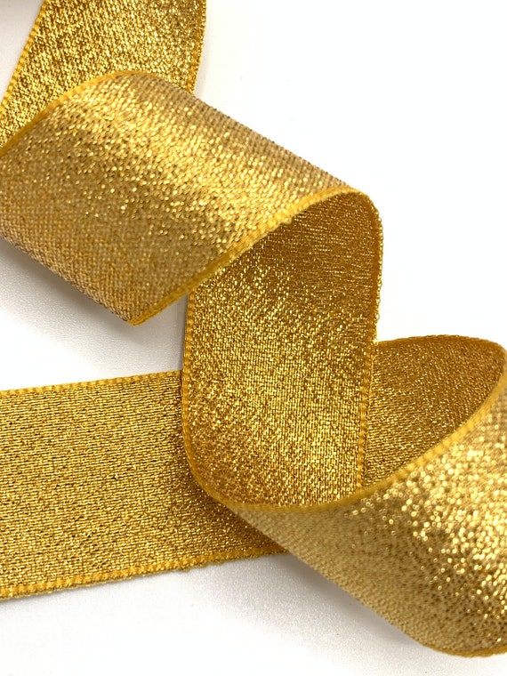 Antique Gold Ribbon BERISFORDS GOLD LAME 3/7/15/25/40mm 1m/3m/5m