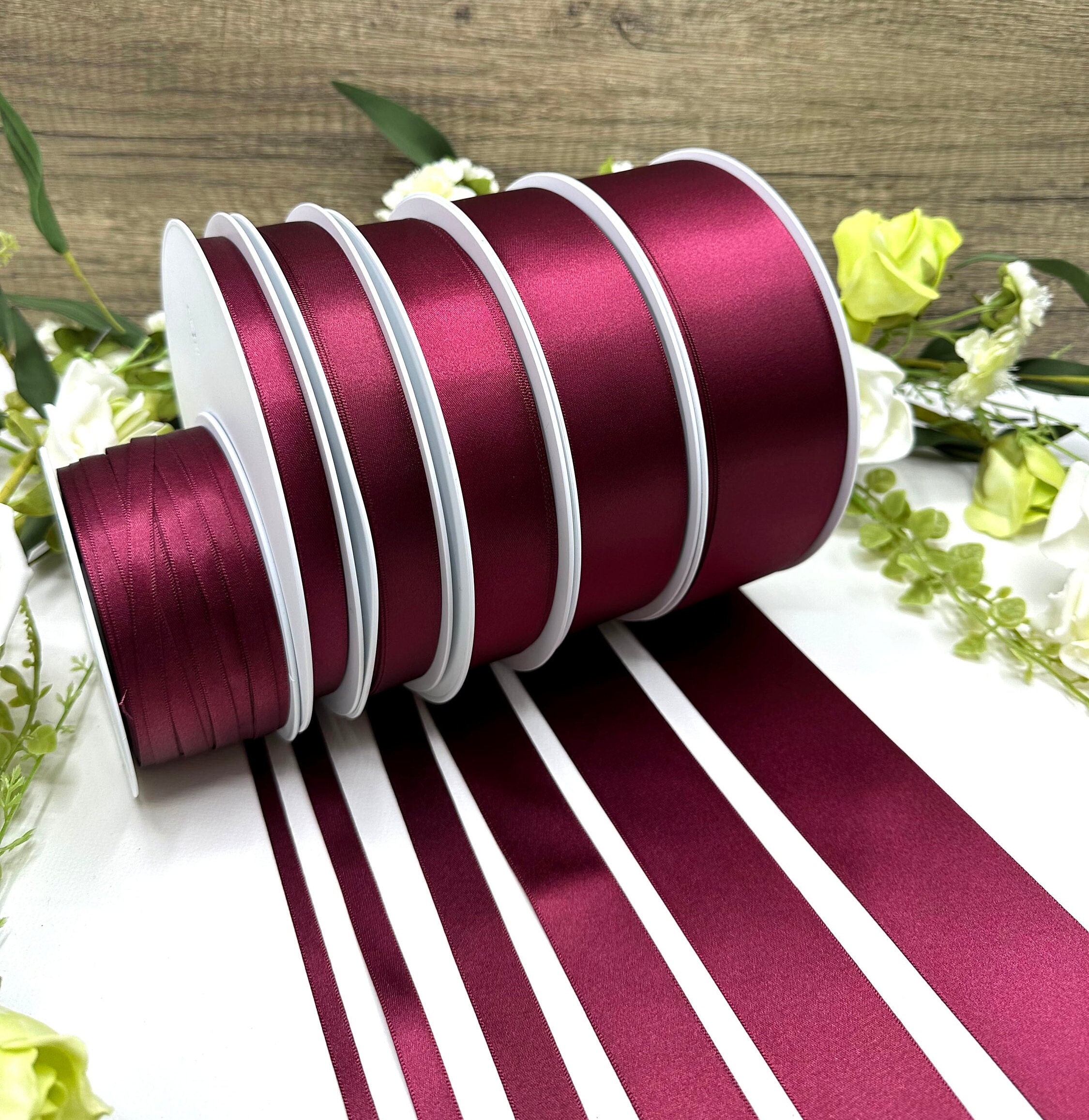 Pale Pink Double Face Silk Satin Ribbon 36mm (1 1/2)