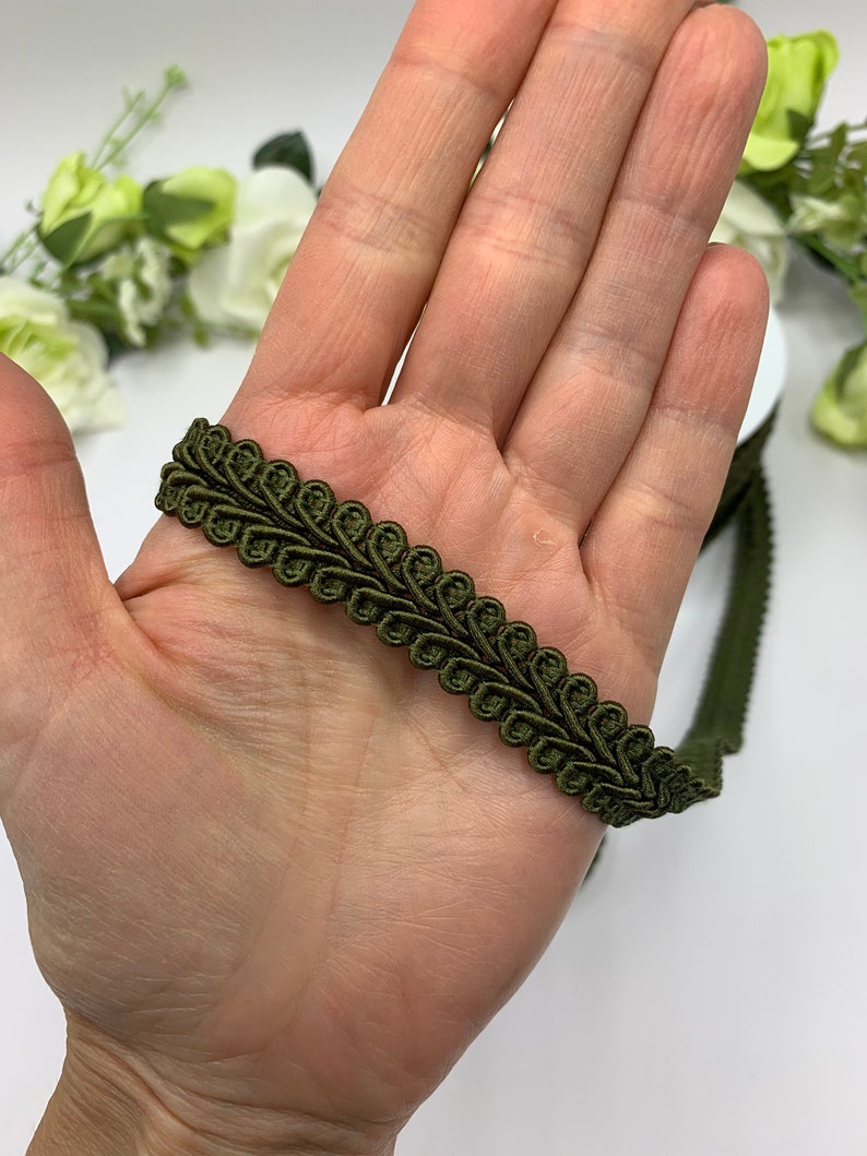 Olive Green Upholstery Trim 15mm / 5/8 Wide Khaki Green Etsy Australia