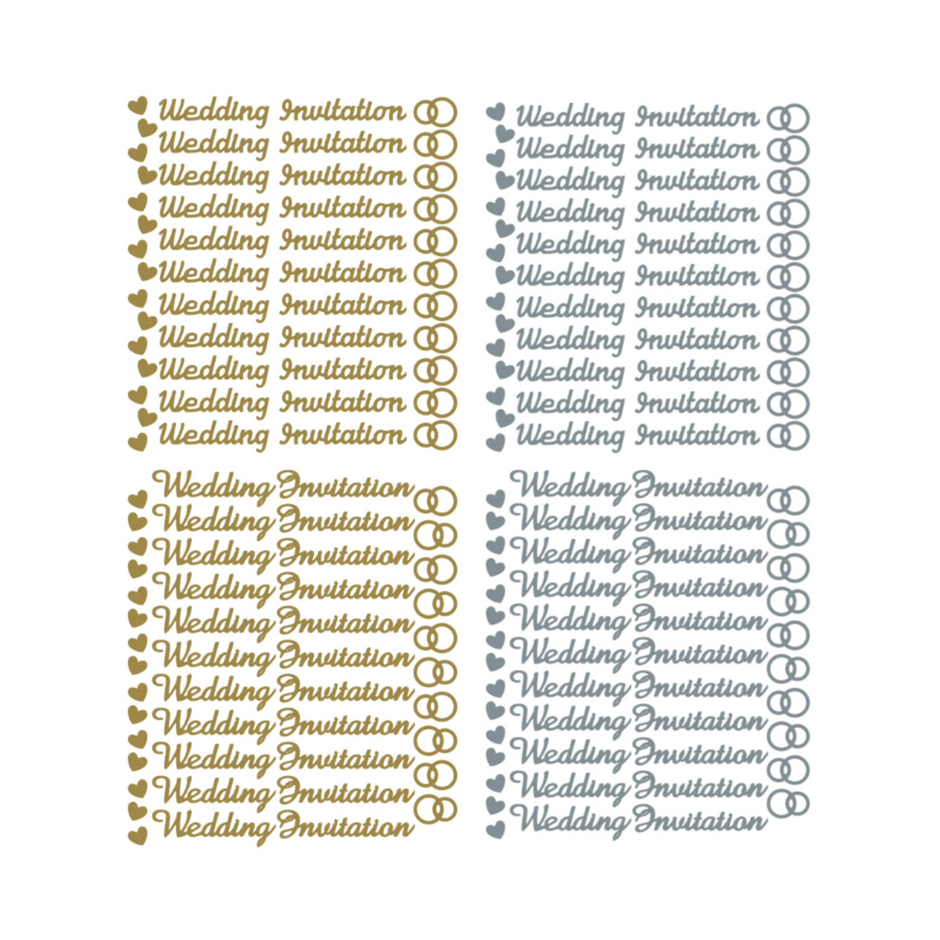 Wedding Invitation Peeloff Stickers Wedding Invitation Peeloff Stickers