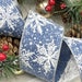 Denim Blue Snowflake Ribbon – 2.5