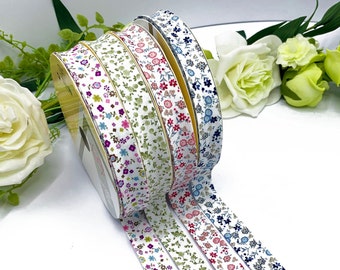 Ditsy Floral Bias Binding, 100% Cotton Edging Tape, Quilting & Sewing