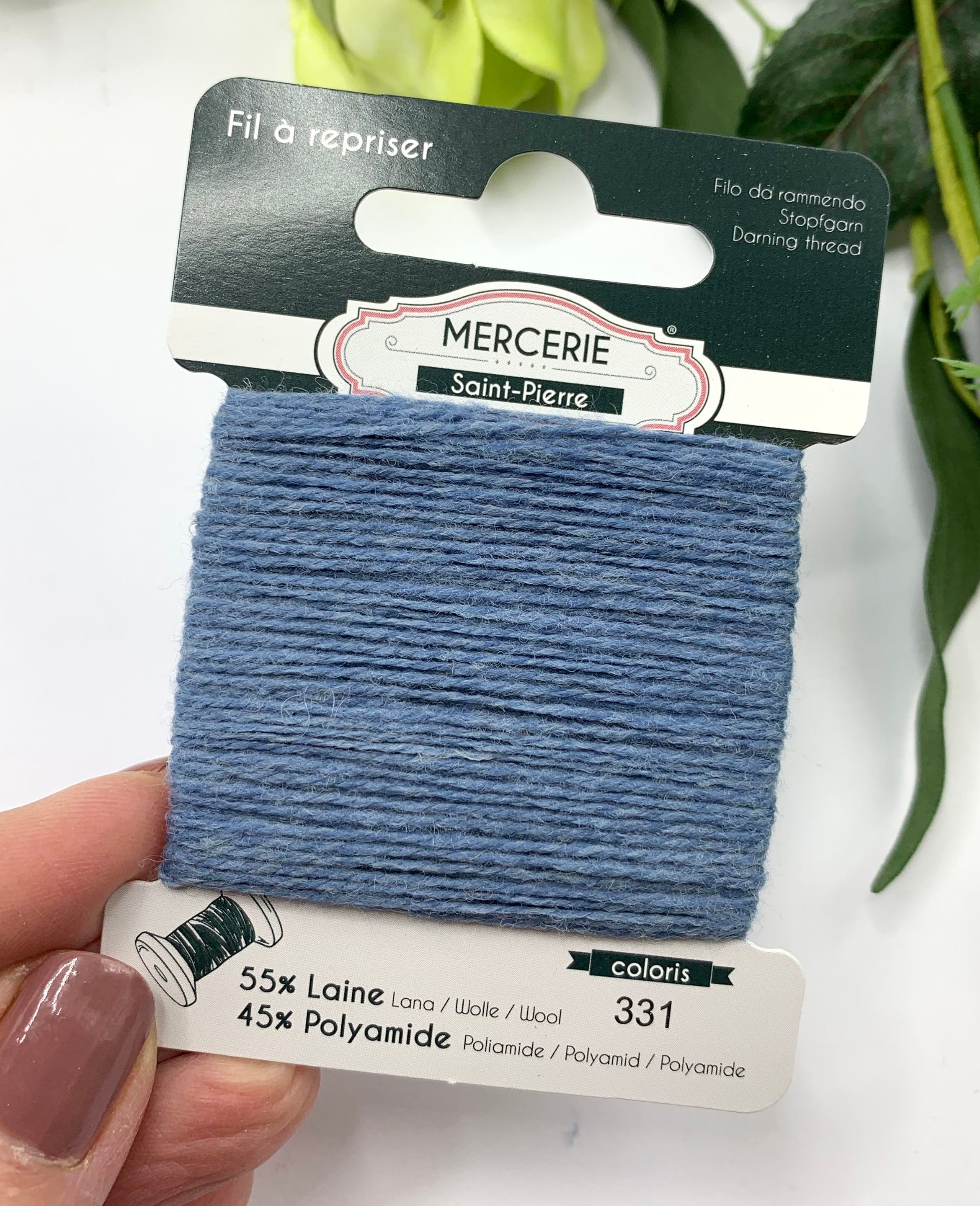 Blue Darning Wool Mending Thread for Knitwear Socks and - Etsy UK
