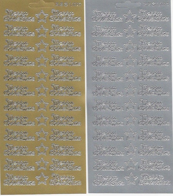 Christmas Advent Number Peeloff Stickers - Mirror Finish Christmas Advent Number Peeloff Stickers - Mirror Finish