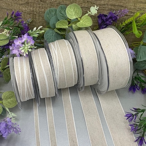 Natuurlijk linnenlint, stappen van 1 m tot 15 m, rustieke bruiloftversiering, 7 mm 10 mm 16 mm 25 mm 40 mm, linnen kwaliteitstape