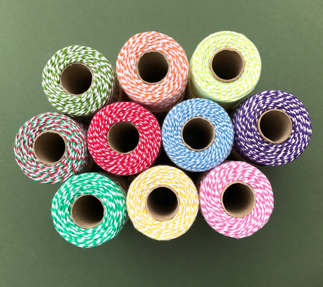 10m Length Bakers Twine, Packaging String, Eco Friendly Coloured Cord