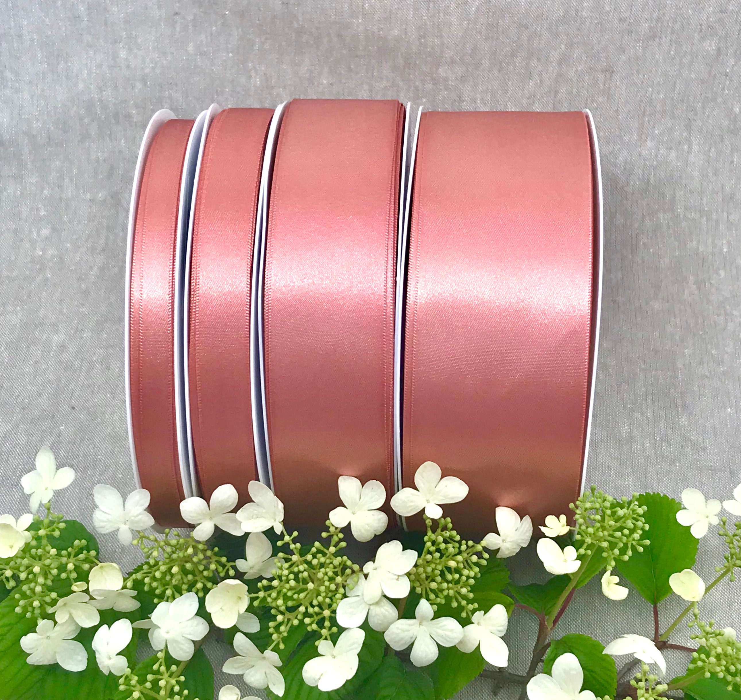 wide 2 5 or 10m lengths Lots of Colours 1" Satin Ribbon Single Sided 25mm