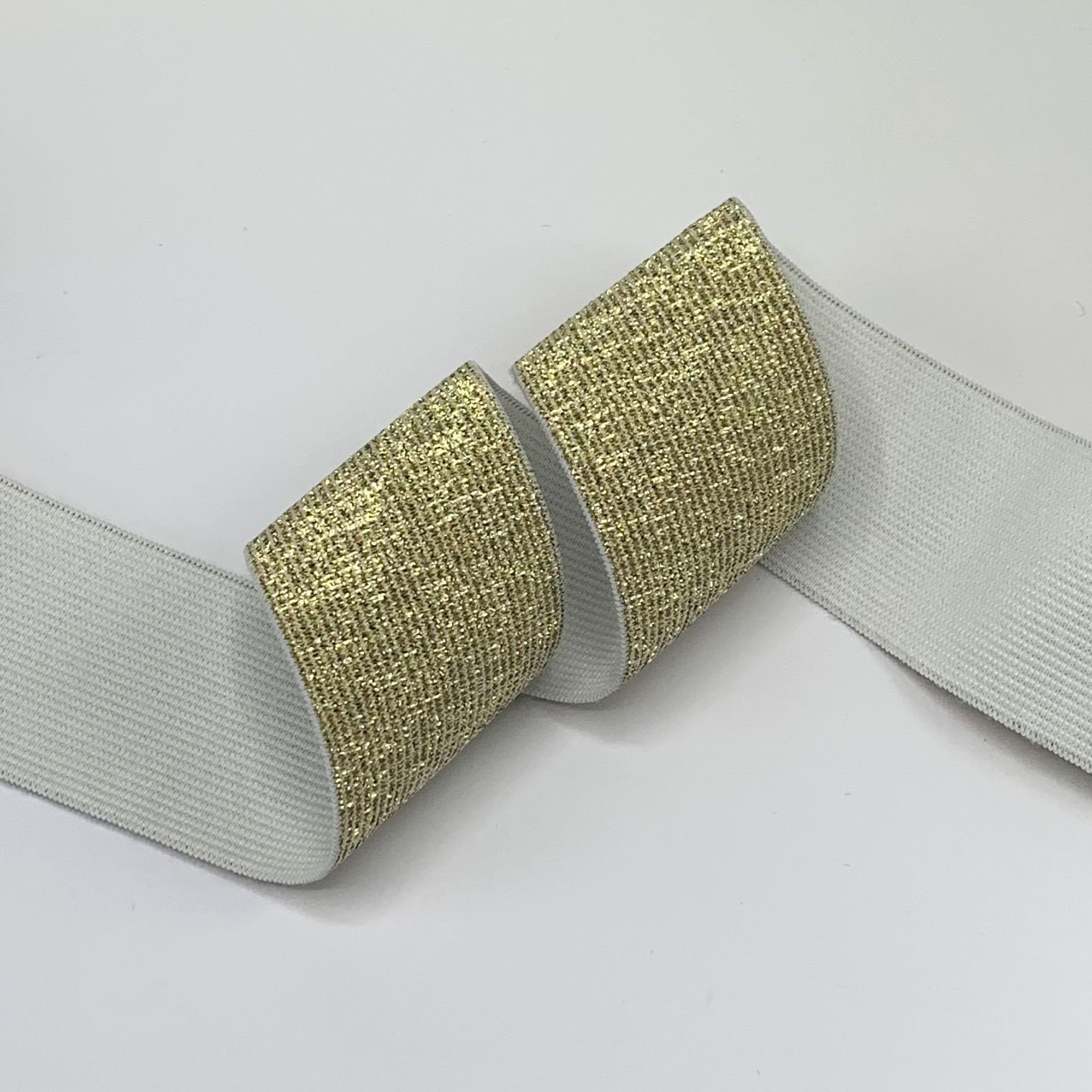 Gold Lurex Elastic Sparkly Metallic Elastic Trim 20mm Etsy UK