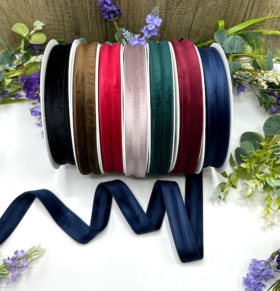 1 inch Velvet Binding Tape, Lightweight Sewing and upholstery trim