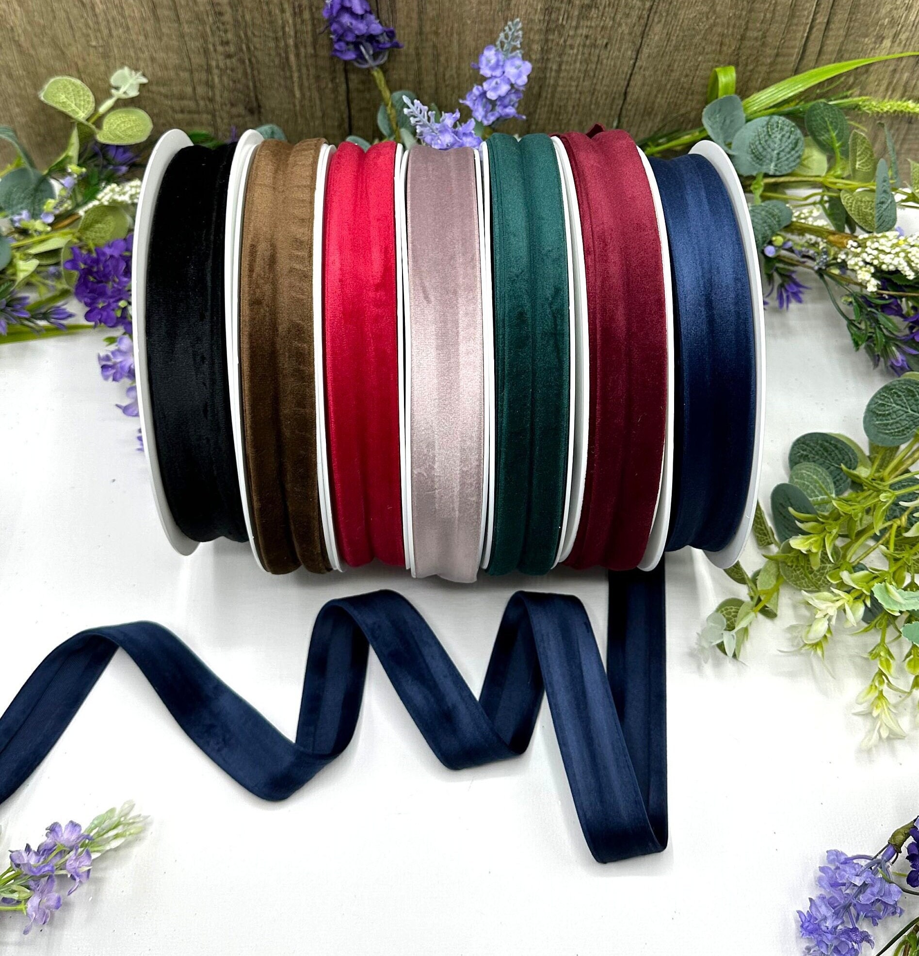 1 1/2 2 Inch Large Velvet Ribbon for Wrapping 38 Mm 50 Mm 30 Colors 