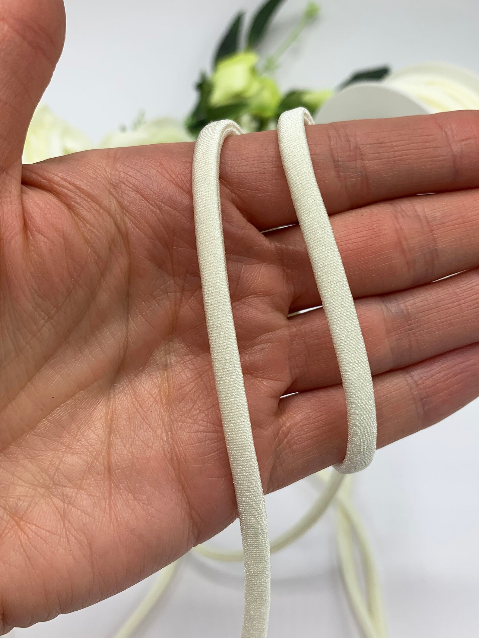 Cream Spaghetti Elastic for Swimwear 5mm Round Elastic for Etsy