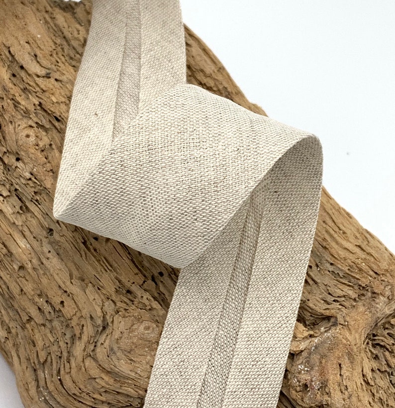 20m Reel of 30mm Linen Bias Binding / Bias Tape Double fold Etsy