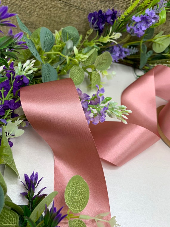 Floral satin ribbon discount