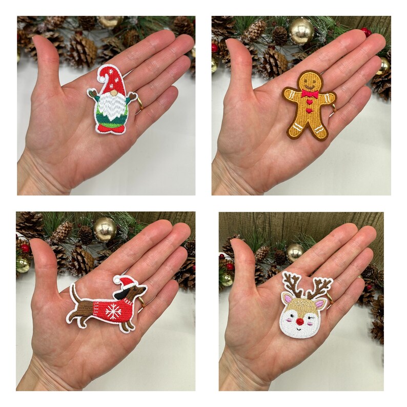 Christmas Character Embroidered Patches, Sew-on or Iron-on - Etsy Australia