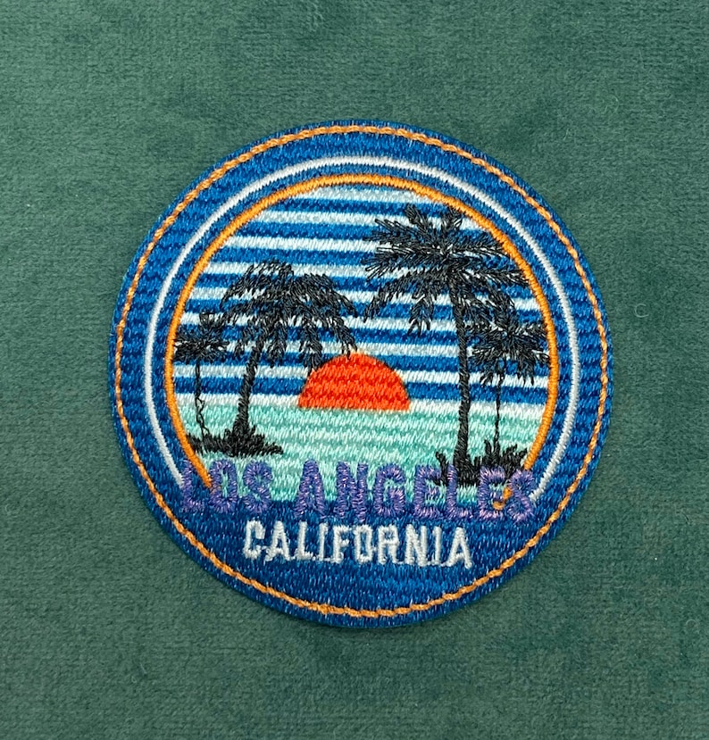 Embroidered Los Angeles Patch iron on California patch patch Etsy