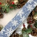 Denim Blue Snowflake Ribbon – 2.5