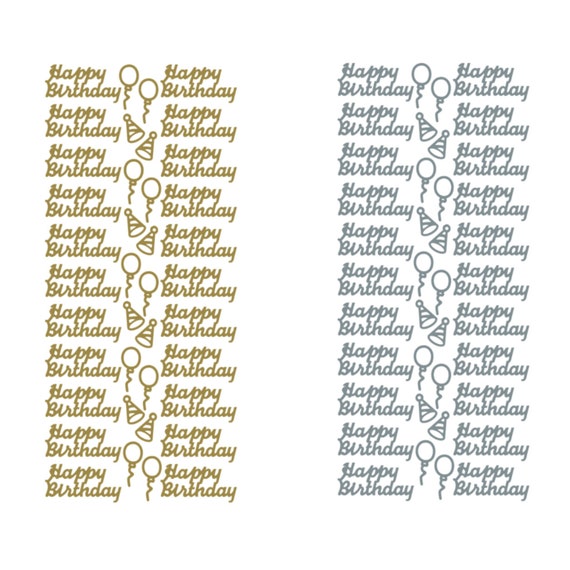 Happy Birthday Balloons & Hats PeelOff Stickers Happy Birthday Balloons & Hats PeelOff Stickers