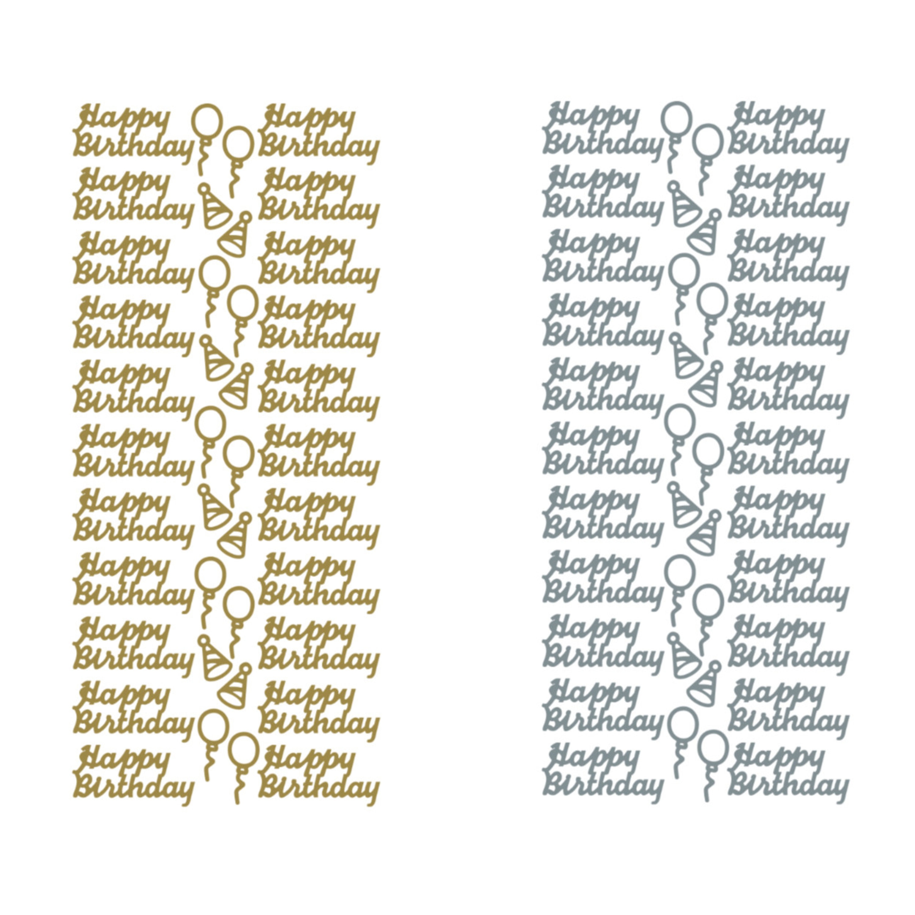 Happy Birthday Peeloff Stickers Happy Birthday Peeloff Stickers