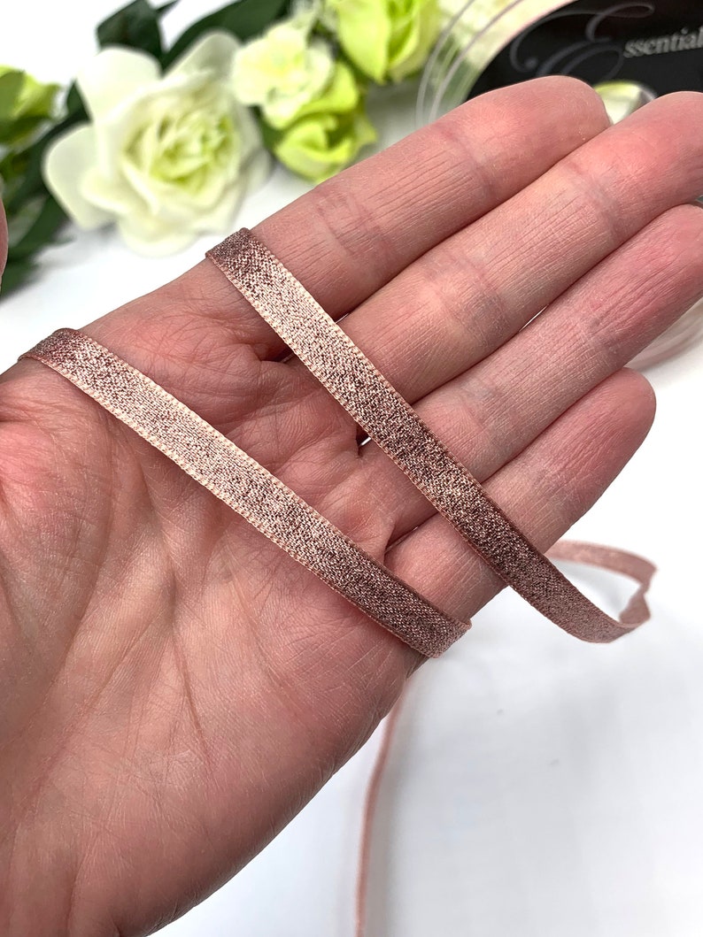 rose gold ribbon shoelaces