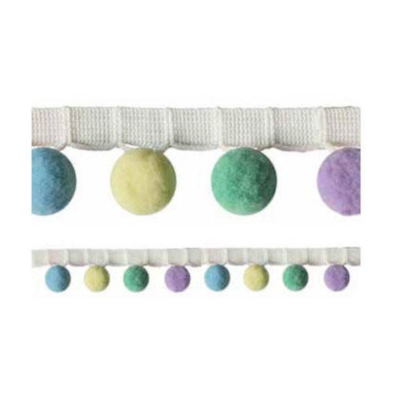 Pastel Pom Pom Trim by Simplicity - New Baby Unisex Fringing - 15mm Pom Pom  Trim - Bag Embellishment - Upholstery - Craft Trim - Apparel