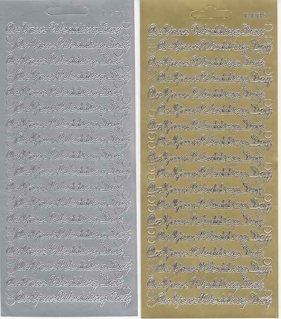 A GIFT FOR YOU Peel Off Stickers Card Making Sentiments Presents Gold or Silver