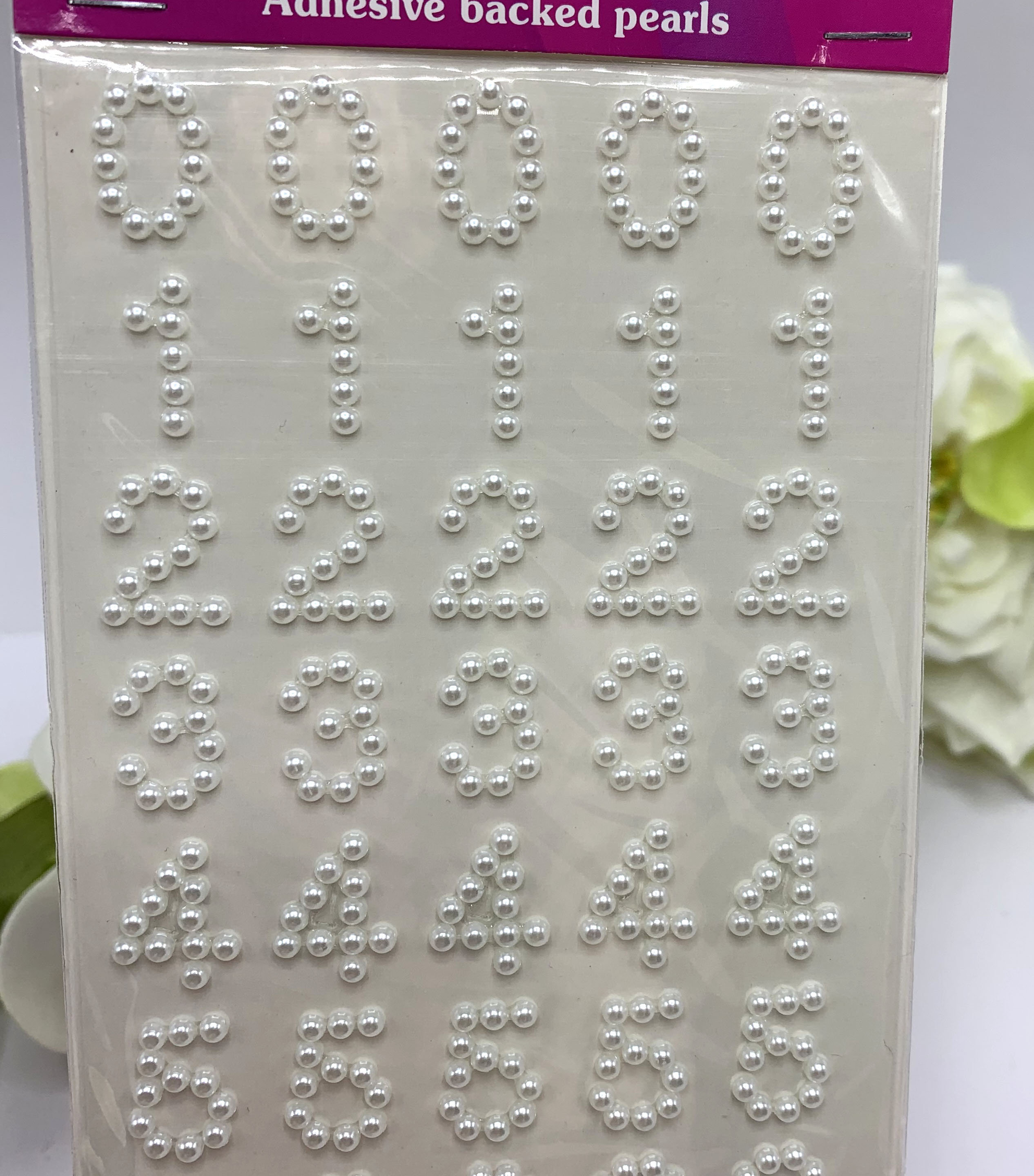 NAT * Pearl Stickers 5mm White