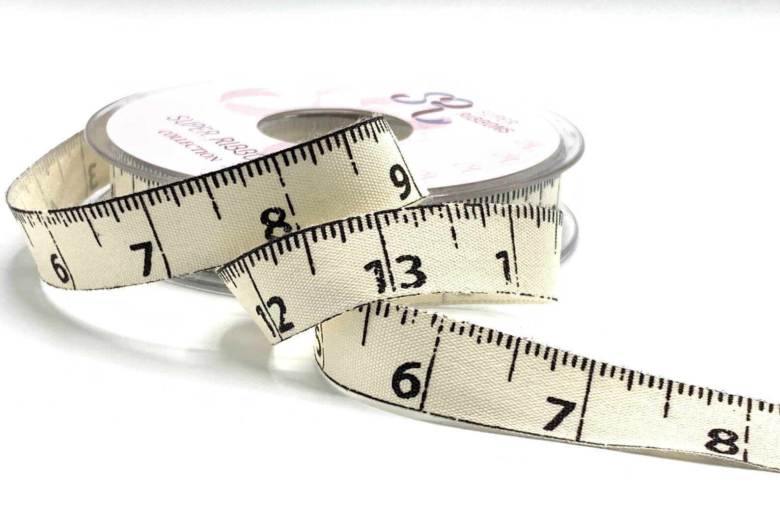 5/8 Rustic Inch Tape Measure Ribbon Cream Cotton Tape Etsy