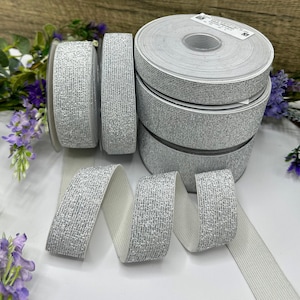 Fold-over Elastic 3/4in Blanc - PER QUARTER METRE Fold-over Elastic 3/4in Blanc - PER QUARTER METRE