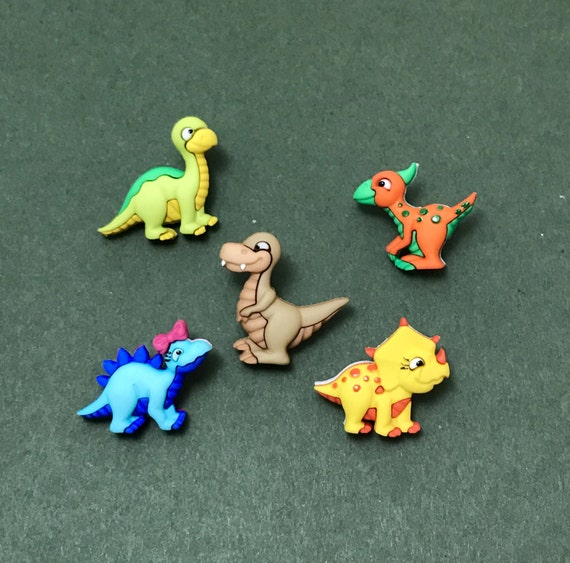 Novelty Buttons Cake Decorations Childrens Buttons Dinosaur Dino-mite