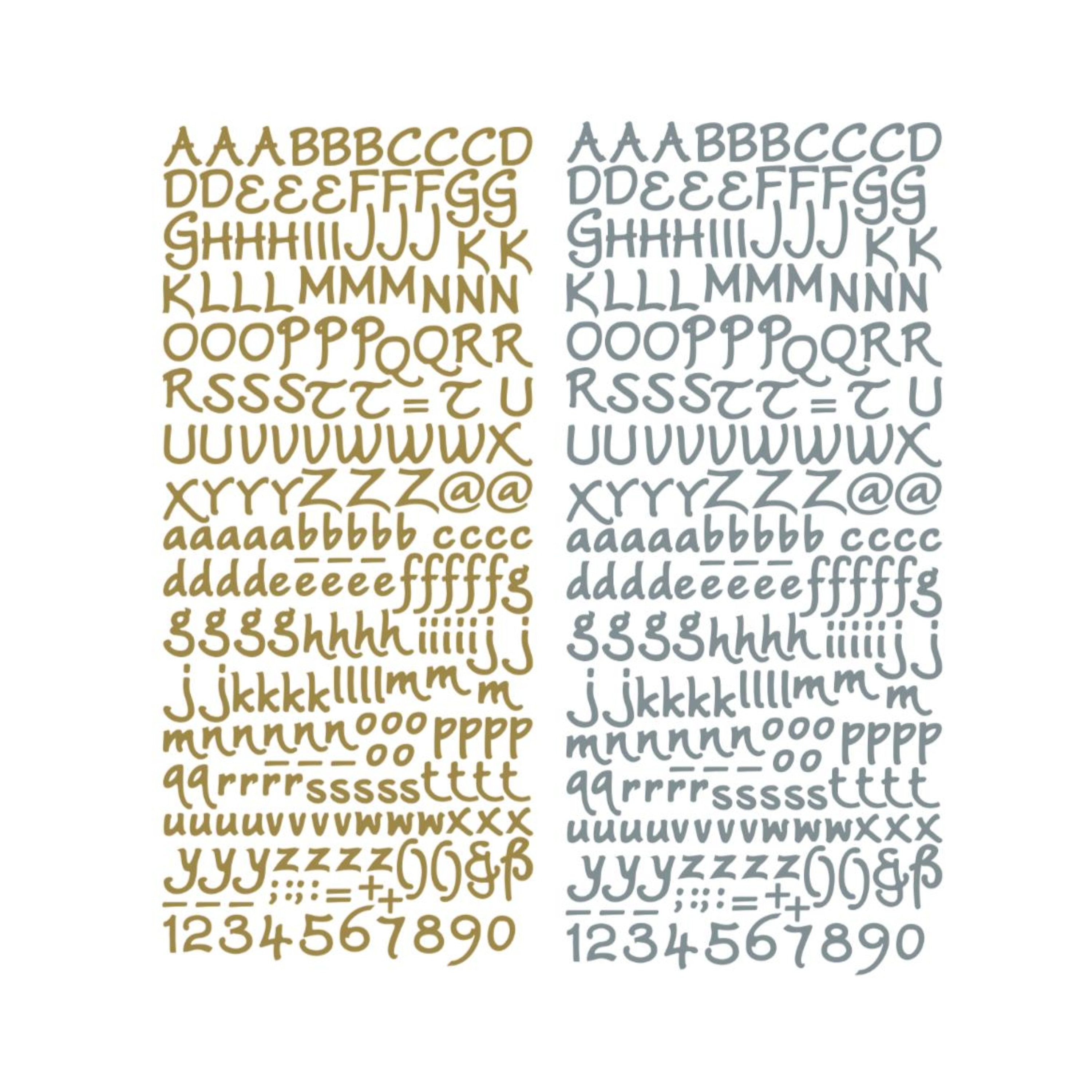 Typewriter Number Stickers, Hobby Lobby