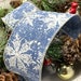 Denim Blue Snowflake Ribbon – 2.5