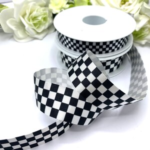 Chequered Flag Ribbon - 5/8