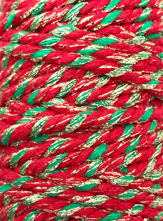 CHUNKY 5mm RED GREEN & GOLD BUTCHERS TWINE WRAP PRESENTS TIE GIFTS CHRISTMAS CHUNKY 5mm RED GREEN & GOLD BUTCHERS TWINE WRAP PRESENTS TIE GIFTS CHRISTMAS