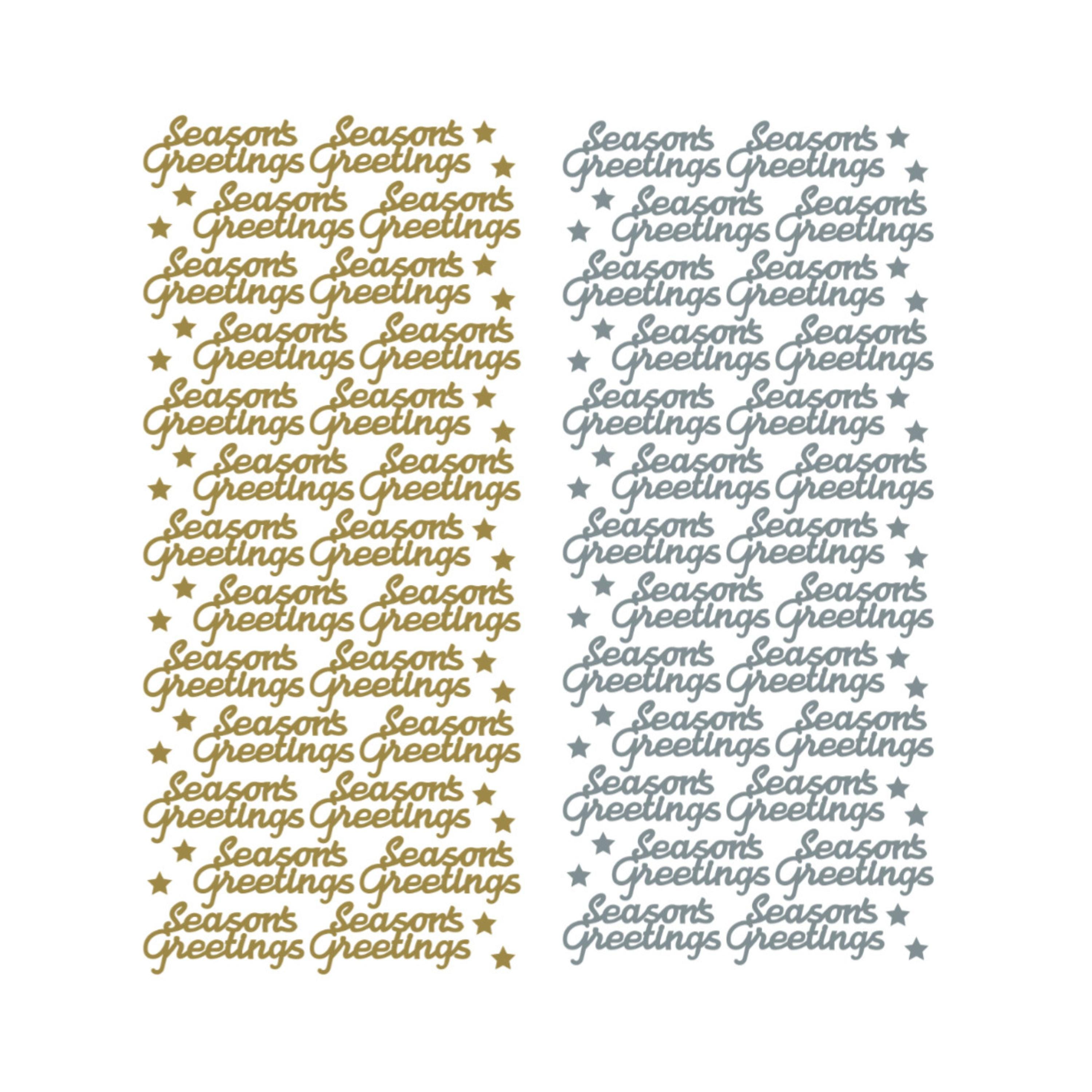 Seasons Greetings PeelOff Stickers Seasons Greetings PeelOff Stickers