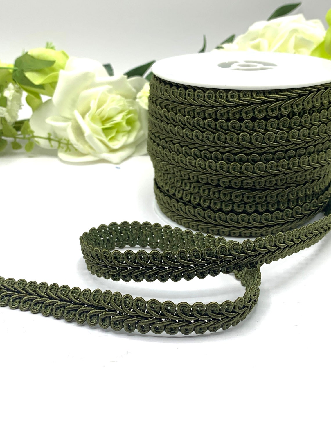 Olive Green Upholstery Trim 15mm / 5/8 Wide Khaki Green Etsy