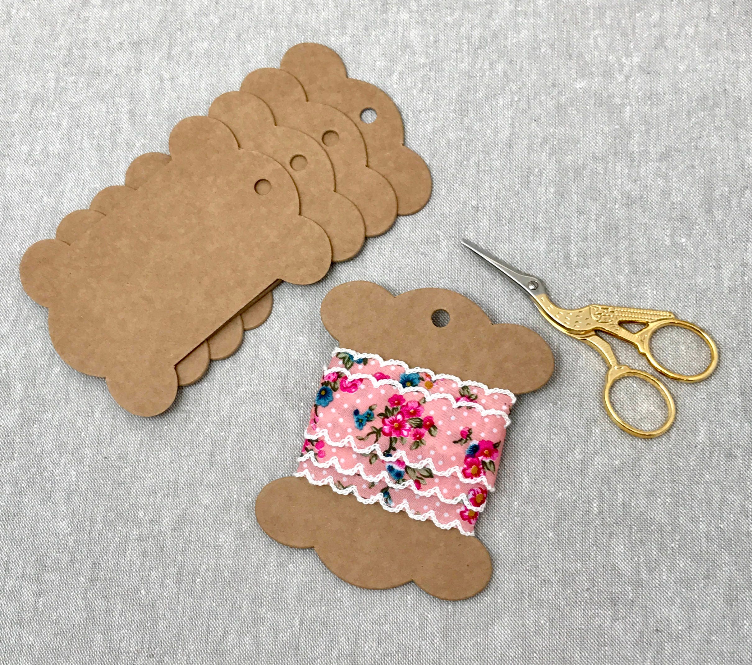 Kraft Card Bobbins, Large Kraft Card Spools, winding card for ribbon …